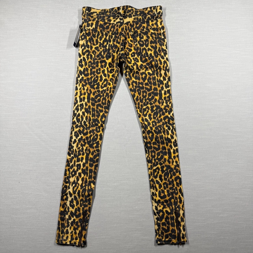 Rebecca Minkoff Jeans Women 0 Leopard Cheetah Beetle Juice S10404 Bold Celebrity - Picture 2 of 16